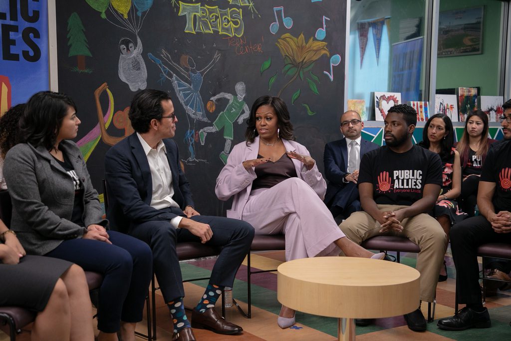 Michelle Obama with Public Allies